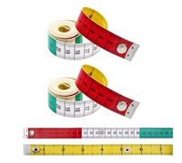 1.5 Meter Tear Resistant Measuring Tape Colorful Button Markers Soft Measure for Precisions in Tight Space Soft Measure for Body Measurements