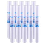 1/5 Micron 20" x 2.5" Whole House Water Filter, Universal Sediment Pre-Filters, 10pcs Replacement Cartridge, Commercial Water Purification System(1 Micron)