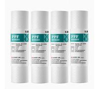 1/5 Micron 8" x 2.4" Water Filter, 4pcs Replacement Cartridge Ro Sediment Filter, for Any 10" Reverse Osmosis Unit(5 Micron)