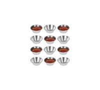 (1.5 oz) 12 Pack Stainless Steel Condiment Sauce Ramekin Cups