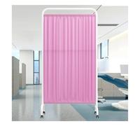 1-5 Panels Rolling Privacy Screen,6 Ft Tall Standing Door Partition,Temporary Fence Room Seperating Divider for Ward Lobby Office Beauty Salon(Color 6,5-panel)