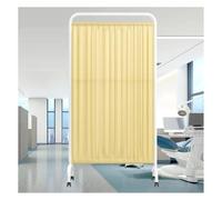 1-5 Panels Rolling Privacy Screen,6 Ft Tall Standing Door Partition,Temporary Fence Room Seperating Divider for Ward Lobby Office Beauty Salon(Color 4,5-panel)