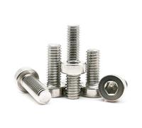 1/5/pc M3 M4 M5 M6 M8 M10 M12 A2-70 304 Stainless Steel Hex Hexagon Socket Thin Low Short Profile Head Cap Screw Bolt(25mm,5pcs M8)