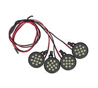 1/5 RC 4 LED Lights for HPI and Rovan Baja - 5B, Wireless Remote Control Car Lighting Kit with Receiver - Powered Operation, Black Rubber - Plastic - Copper Build