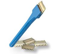 1.5" Scutch Chisel and Combs Set - Footprint. Superior Strength Drop Forged Handle. 5 Double-Ended Combs Included. Essential Builders Hand Tools for