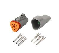 1-5 Sets Of Series 2p3p4p6p8p12p Automobile Waterproof Connector Dt04-2p Wire Male And Female Butt Sealing(3p,1sets)