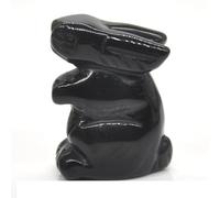 1.5" Standing Rabbit Natural Room Decoration Crystals Animals Carved Stones Gift