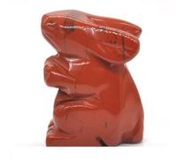 1.5" Standing Rabbit Natural Room Decoration Crystals Animals Carved Stones Gift