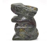 1.5" Standing Rabbit Natural Room Decoration Crystals Animals Carved Stones Gift