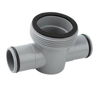 1.5" to 1.25" T-Joint Pool Hose Connector - 3-Way Adapter with O-Rings Compatible with Intex/Coleman Filter Pumps, Leak-Proof Seal for Pool Maintenance