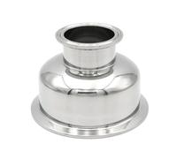 1.5" to 4" Sanitary Fitting，304 Stainless Steel Tri Clamp Reducer Ferrule,Step Up or Down for Homebrew Beer, Food & Industrial Piping Systems(50.5mm x 119mm)
