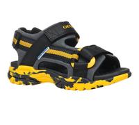 (1.5 UK Child, Black/Yellow) Geox Boys Borealis Sandals