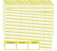 1.5 x 0.5 inch Date Opened Date Expired Stickers Medication Instruction Pharmacy Expiration Date Drugstore Label Drug Pills EXP Dates Sticker for Inventory Pills Organized 1000 pcs (Color2)