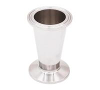 1.5" x 1" Triple Clamp Concentric Reducer, 304 Stainless Steel, for Home Brewing
