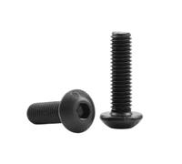 1-50 Pieces M1.6-M12 Grade 12.9 Black Zinc Plated Carbon Steel Hex Socket Button Head Screws for MTB, M12x55mm(1pc)
