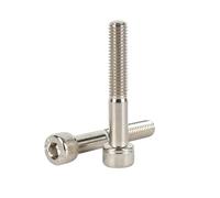 1-50 pieces M3-M20 Grade 12.9 Nickel Plated Carbon Steel Hex Socket Head Cap Half Thread Machine Screws, M12x120mm(2pcs)