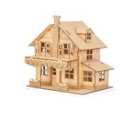 1 50 Scale Miniature Building Kit Prefabricated Wooden Cabin DIY Assembly Model Constructor Architecture Material Compatible With Wooden House Models(type4)