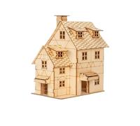 1 50 Scale Miniature Building Kit Prefabricated Wooden Cabin DIY Assembly Model Constructor Architecture Material Compatible With Wooden House Models(type16)
