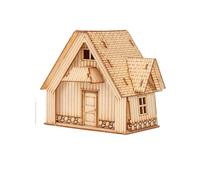 1 50 Scale Miniature Building Kit Prefabricated Wooden Cabin DIY Assembly Model Constructor Architecture Material Compatible With Wooden House Models(type2)