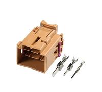 1-50 Sets 17 Pin Delphi Car Front Seat Connector Brown Male Female Plug 4F0972575B Compatible With Wiring Harness Modification 8K0972483B/ (Color : 17p Male, Size : 1 set)