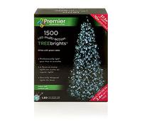 1,500 LED (37.5m) Premier TreeBrights Cluster Christmas Tree Lights Cool White