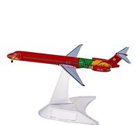 1 500 Scale For Danish Airlift Md-83 Oy-rue Red Miniature Die Cast Alloy Airplane Model Souvenir Hobby Playgame Kit