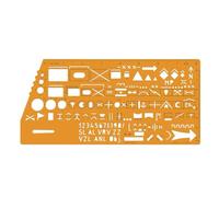 1:50000 Scale Drawing Template Ruler With Standard Symbols For Precise Geometry Sketching And Mapping Layout Designs