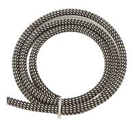 1-50M Gold Black PET Braided Cable Sleeve 2-40mm Expandable High Density Wire Loom Tubing(4mm,5 Meters)