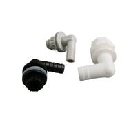 1~50PCS 3/8 3/4 to 14/20mm PVC 90° Elbow Pagoda Connector Aquarium Fish Tank Drain Inlet Outlet Joint Irrigation Water Suitable for PVC Pipes(Black 3I8 Inch-14mm,1 piece)
