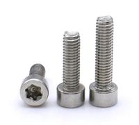 1-50Pcs 304 Stainless Steel Low Profile Socket Head Torx Screw Star Drive Machine Bolt M1.6 M2 .5 M3 M4 M5 M6 M8 M10(6mm,M3 (20pcs))