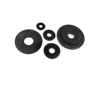1/50Pcs Black Carbon Steel Washer M3 M4 M5 M6 M8 M10 M12 M14 M16 Plain Gasket(20pcs M4x16x1.5)