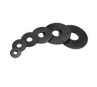 1/50Pcs Black Carbon Steel Washer M3 M4 M5 M6 M8 M10 M12 M14 M16 Plain Gasket(2pcs M12x35x4)