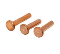 1-50pcs GB109 Copper Brass Solid Rivets Knock Flat Head Rivets M1.5 M2.0 M2.5 M3 M4 M5 M6 M8(6mm)
