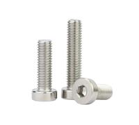 1-50pcs M2/M2.5/M3/M4/M5/M6/M8/M10/M12 Stainless Steel Short Head Socket Cap Machine Screws, M10x90mm(2pcs)