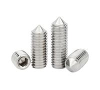 1/50pcs M2 M2.5 M3 M4 M5 M6 to M16 Stainless Steel Hex Hexagon Socket Tapered End Headless Bolt Cone Point Grub Set Screw(40mm,2pcs M12)