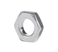 1-50pcs M2M2.5M3 M4 M5 M6 M8 M10~M30 316/304 Stainless Steel Flat Hex Hexagon Thin Nut Metric Thread Wafer Low Jam Nuts(304,M16-1pcs)