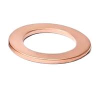 1-50pcs M3-M30 Red Brass Copper Crush Sealing Washer Flat Seal Ring Gasket(M14x18x1 (20pcs))