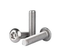 1-50pcs M3/M4/M5/M6/M8/M10 304 Stainless Steel Pan Head Hexalobular Socket Security Screws with Pin, M8x16mm(5pcs)