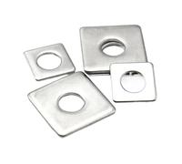 1-50pcs M3 M4 M5 M6 M8 M10 M12 M14 M16 M20 304 Stainless Steel Square Flat Washer - Rectangular Curtain Wall Washers(M6x20x1.5mm 10pcs)