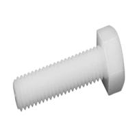 1-50pcs M3 M4 M5 M6 M8 M10 M12 M14 M16 White Nylon Plastic Insulated Outer External Hex Hexagon Head Cap Bolt Screw 20-50mm(35mm,1pc M14)