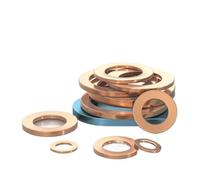 1-50Pcs M4 M5 M6 M8 M10 M12 M14 M16 M18 M20 M22 M24 M27~M60 Copper Solid Washer Shim Flat Ring Gasket Rings Seal Plain Spacer Washers(M18x24x1.2mm-3pcs)