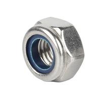 1-50pcs Nylon Lock Nuts M2 M2.5 M3 M4 M5 M6 M8 M10 M12 M14 M16 M20 304 Stainless Steel Hexagon Anti-Slip Automatic Lock Nut DIN985(M20 X 1pcs)