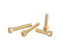 1-50pcs Pure Hex Socket Screw M2 M2.5 M3 M4 M5 M6 M8 M10 Brass Cap Head Bolts(10mm,M3 20pcs)