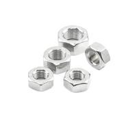 1-55pcs Metric Fine Thread Hex Nut M4 M5 M6 M8 M10 M12 M14 M16 M18 M20 M22 M24 Stainless Steel Hexagon Nut for Screw Bolt(M4-0.5 55pcs)