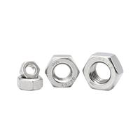 1-55pcs Metric Left Hand Threaded Hex Nuts M4 M5 M6 M8 M10 M12 M14 M16 M18 M20 M24 Stainless Steel Allen Nuts(M18 2pcs)