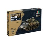 ITALERI M4A3E8 Sherman Fury 1/56 Scale Model Kit, Unpainted, Assembly Required