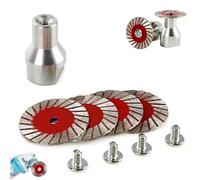 1.57" Diamond Saw Blades Set, 40mm Multi-Functional Professional Mini Diamond Cutting Blade Set, Precision Stone Cutting Made Easy, for Concrete Tile Stone Long-Lasting Wet & Dry Use (4PCS)