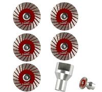 1.57" Diamond Saw Blades Set Precision Stone Cutting Made Easy, 40mm Mini Circular Cutting Discs for Rotary Tools, Wet and Dry Grinding Wheel, Heavy Duty DIY Carving Accessories (5pc)