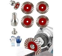 1.57" Diamond Saw Blades Set Precision Stone Cutting Made Easy, 40mm Mini Diamond Cutting Blades With Mandrel For Granite Marble Sandstone Tile, Precision Cutting In Tight, Hard-To-Reach Areas (4PCS)