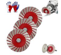 1.57" Diamond Saw Blades Set, Precision Stone Cutting Made Easy, Diamond Multi-Purpose Saw Blades, for Granite, Marble, Sandstone, for Grinder (3pc)